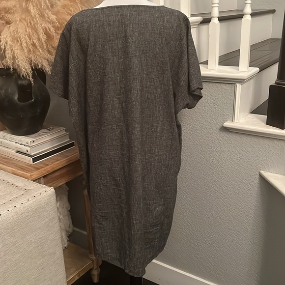Eileen Fisher Organic Cotton Shift Dress Size Large - Picture 6 of 9